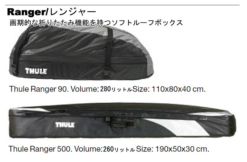 THULE スーリー ソフトルーフボックス Ranger 90